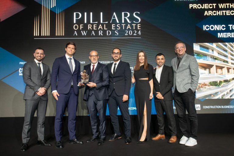 ميريد تفوز بجائزة رواد التطوير العقاري 2024 عن فئة “مشروع العام لأفضل هندسة معمارية”