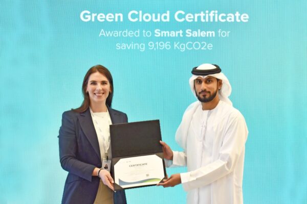Moro Hub, a subsidiary of Digital DEWA, the digital arm of Dubai Electricity and Water Authority (PJSC), presented a Green Certificate to Smart Salem Medical Center L.L.C, a leading healthcare provider committed to innovation and sustainability, for its exemplary efforts in reducing carbon emissions. The Green Certificate was presented by Mohammad Bin Sulaiman, CEO of Moro Hub to Amanda Gravitis, CEO of Smart Salem Medical Centre L.L.C for their commitment to sustainability through the utilization of Moro Green Cloud for their IT workloads.