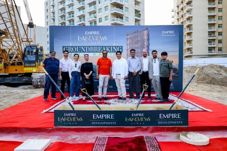 إمباير للتطوير العقاري تبدأ أعمال الإنشاء في برج إمباير ليك فيوز، البرج السكني البارز المكون من 31 طابقًا في ليوان