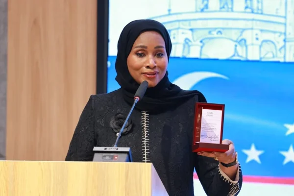 Government of Uzbekistan Awards Dr. Tarifa Alzaabi 35th Independence Anniversary Badge of Honour